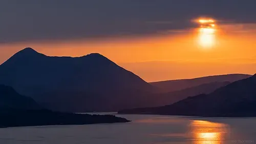 Red Cuillins sunset