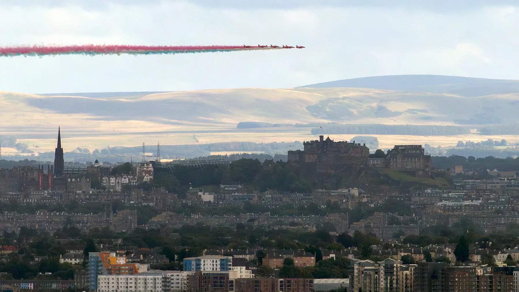 Red Arrows over Edinburgh