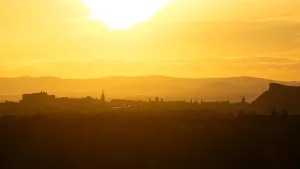 Edinburgh solstice sunset
